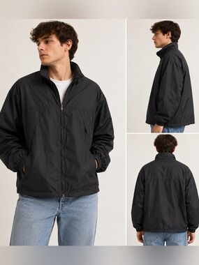 Vintage Penmans Black 90s Windbreaker Jacket Mens Large